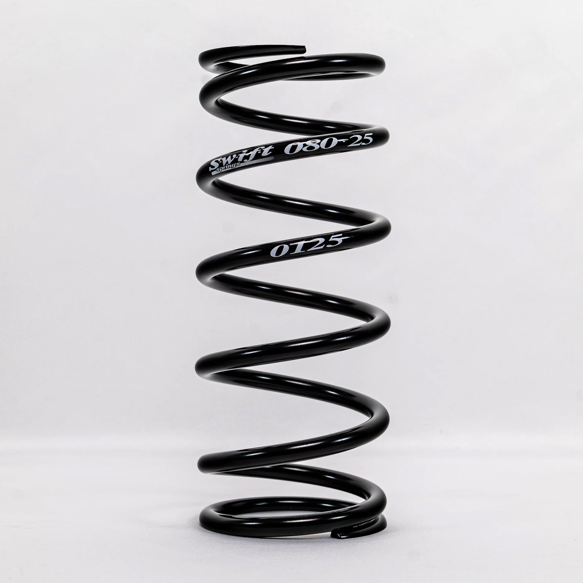 Swift Springs Coil Spring, Coil-Over, 2.5" ID, 8" Length, Steel, Black Powder Coat
