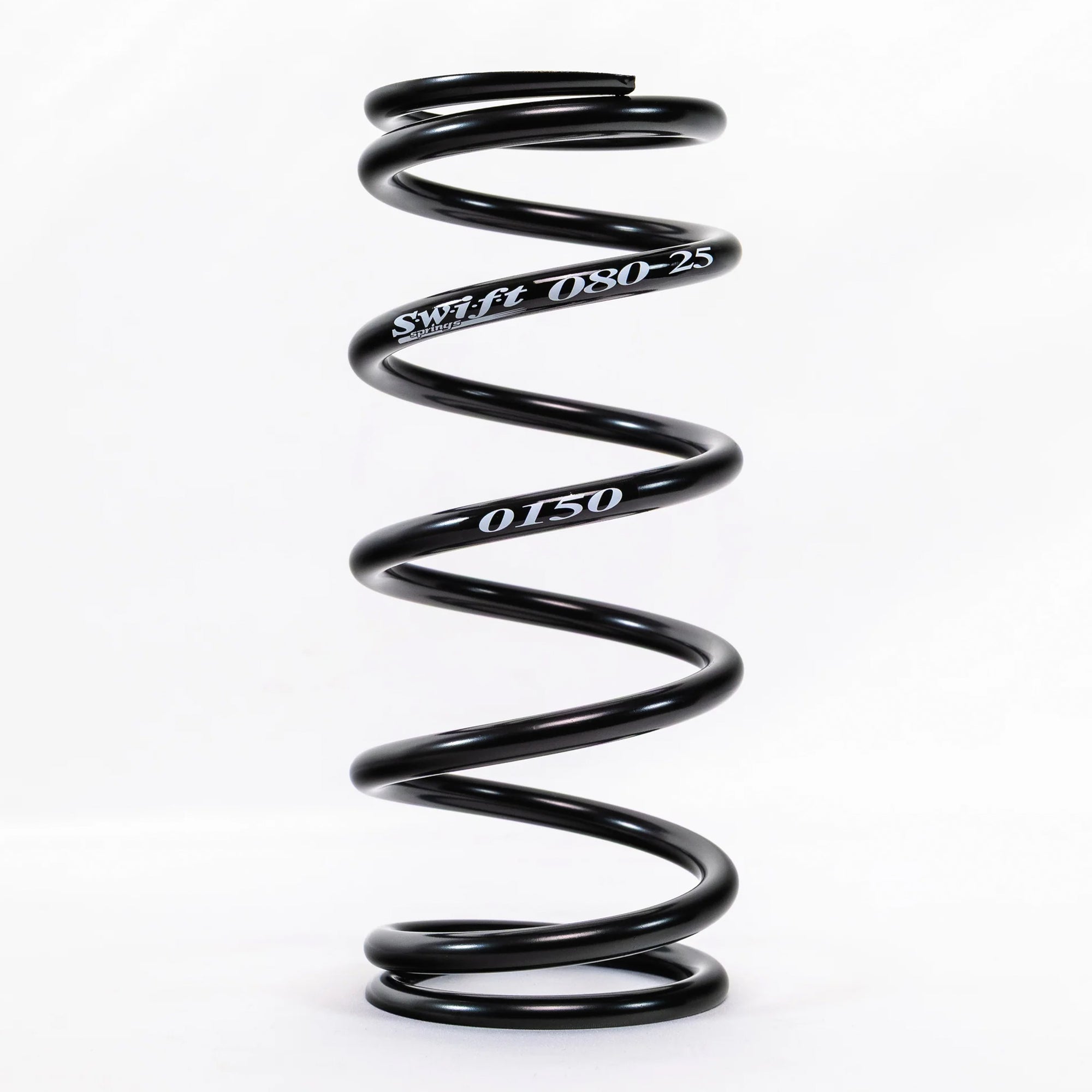 Swift Springs Coil Spring, Coil-Over, 2.5" ID, 8" Length, Steel, Black Powder Coat