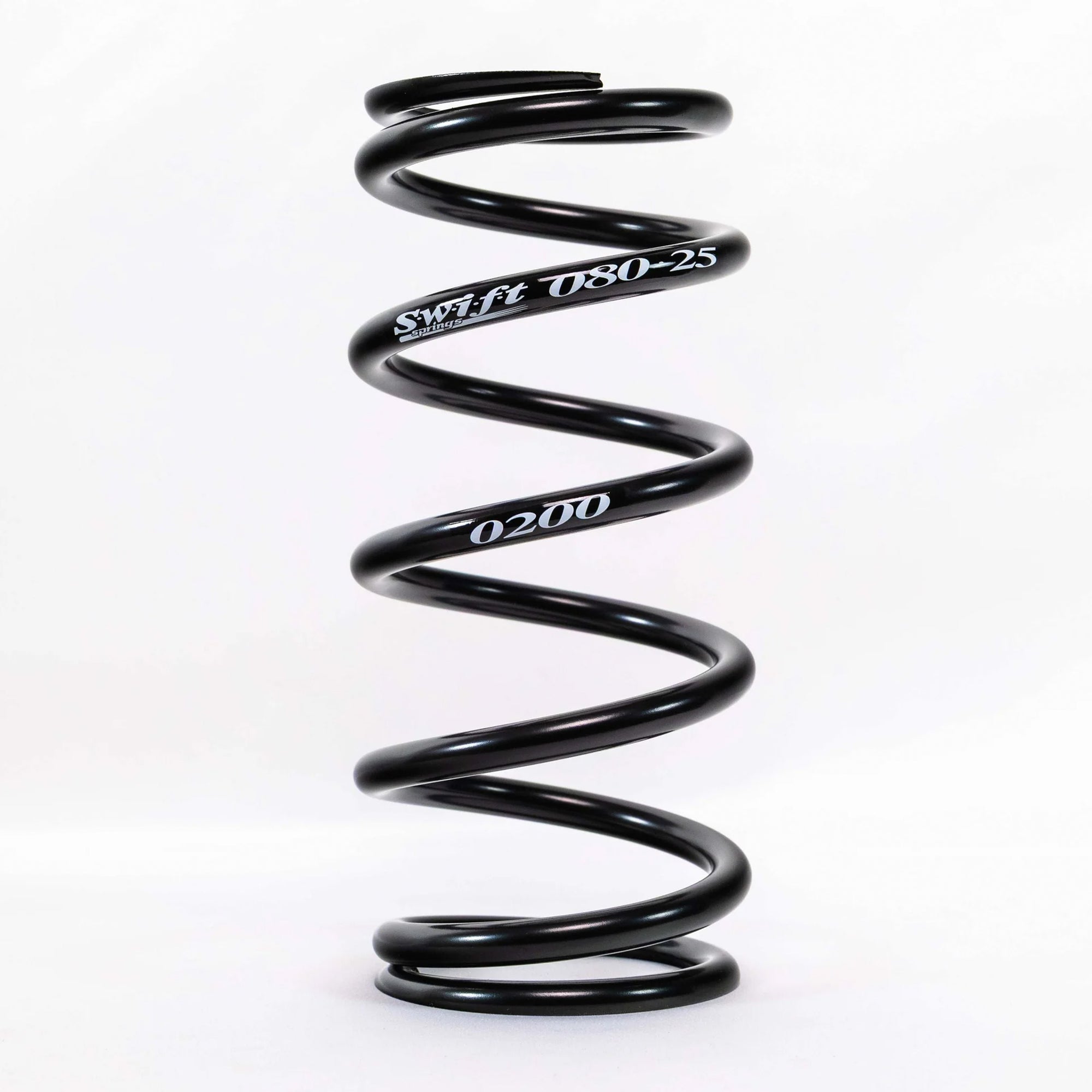 Swift Springs Coil Spring, Coil-Over, 2.5" ID, 8" Length, Steel, Black Powder Coat