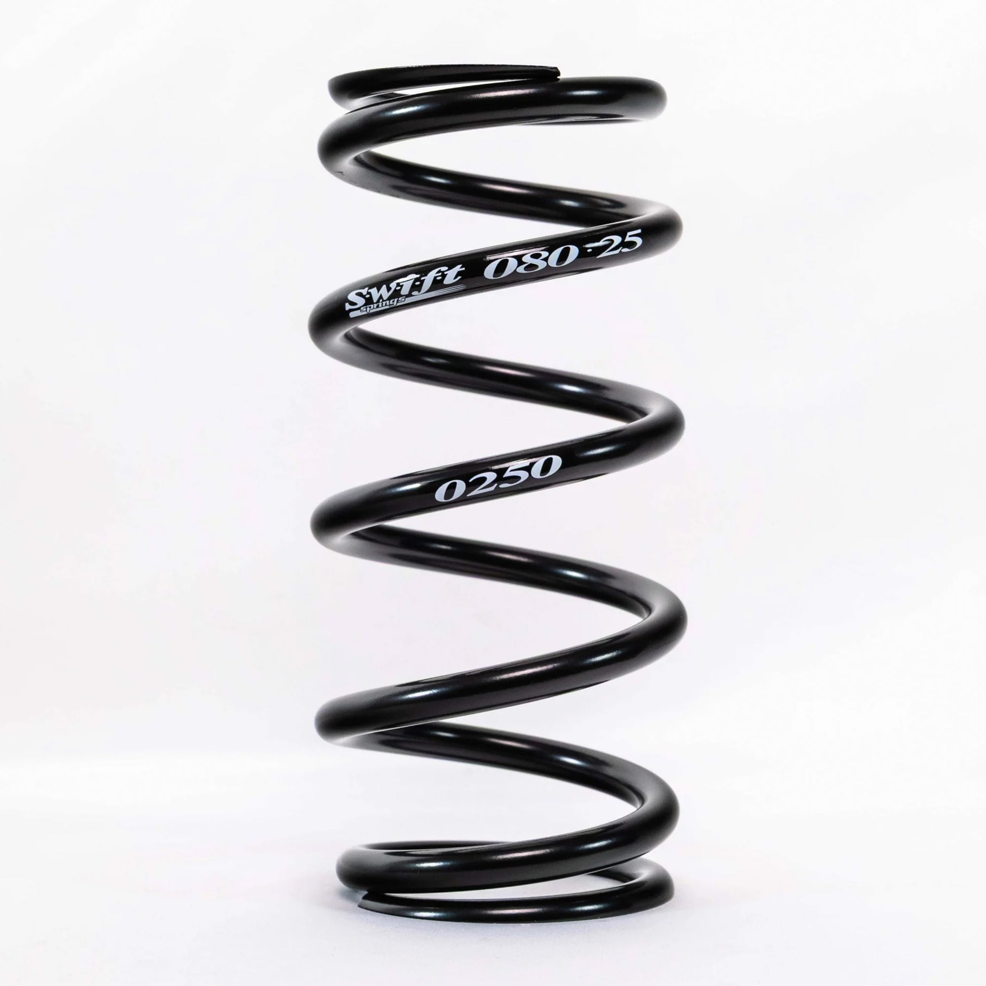 Swift Springs Coil Spring, Coil-Over, 2.5" ID, 8" Length, Steel, Black Powder Coat