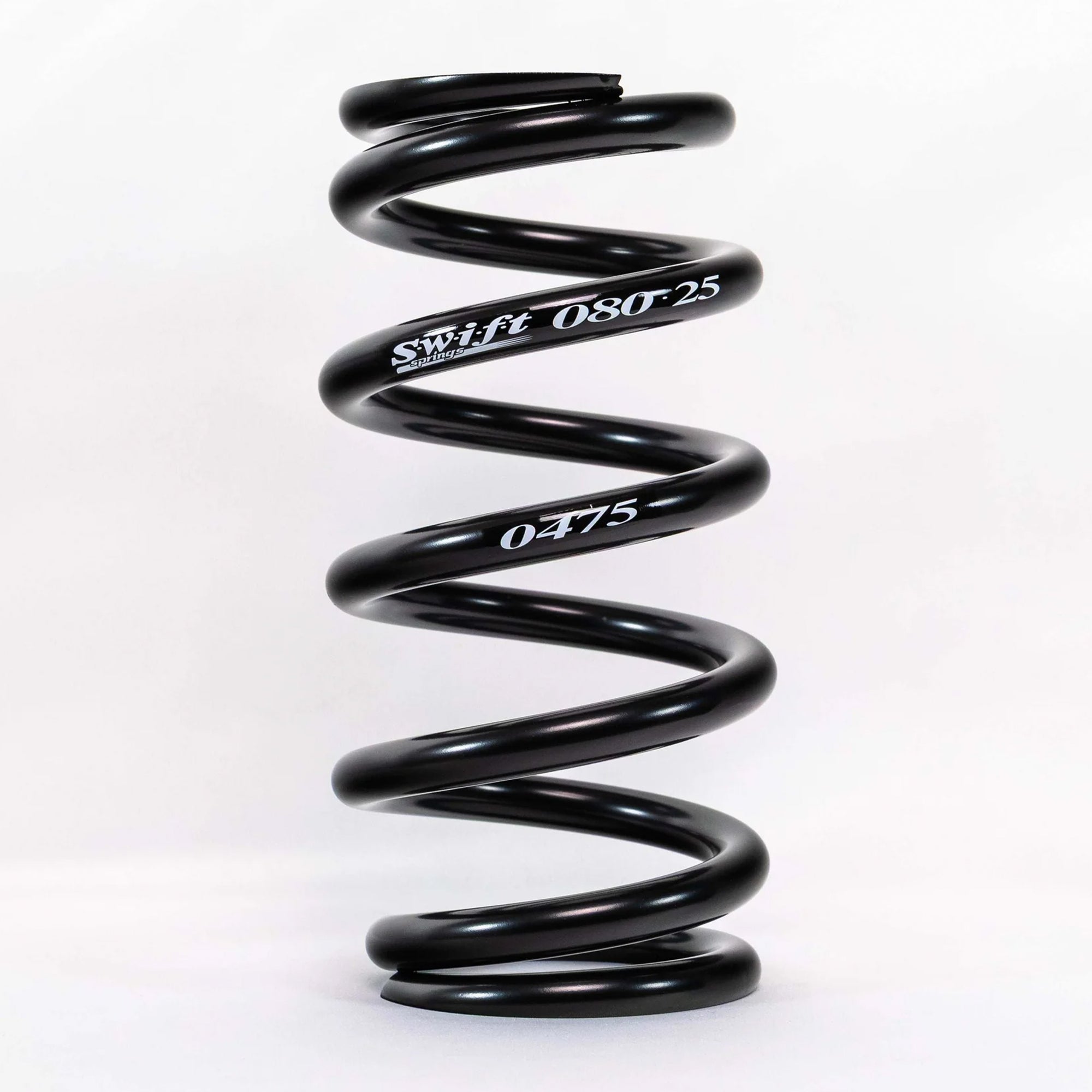 Swift Springs Coil Spring, Coil-Over, 2.5" ID, 8" Length, Steel, Black Powder Coat