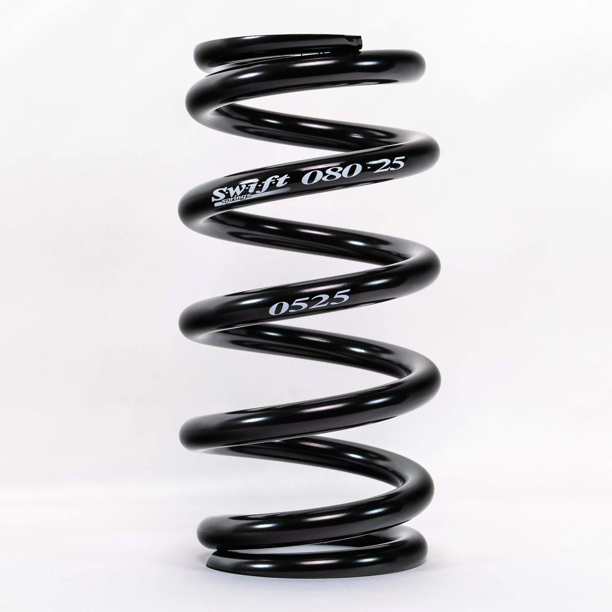 Swift Springs Coil Spring, Coil-Over, 2.5" ID, 8" Length, Steel, Black Powder Coat