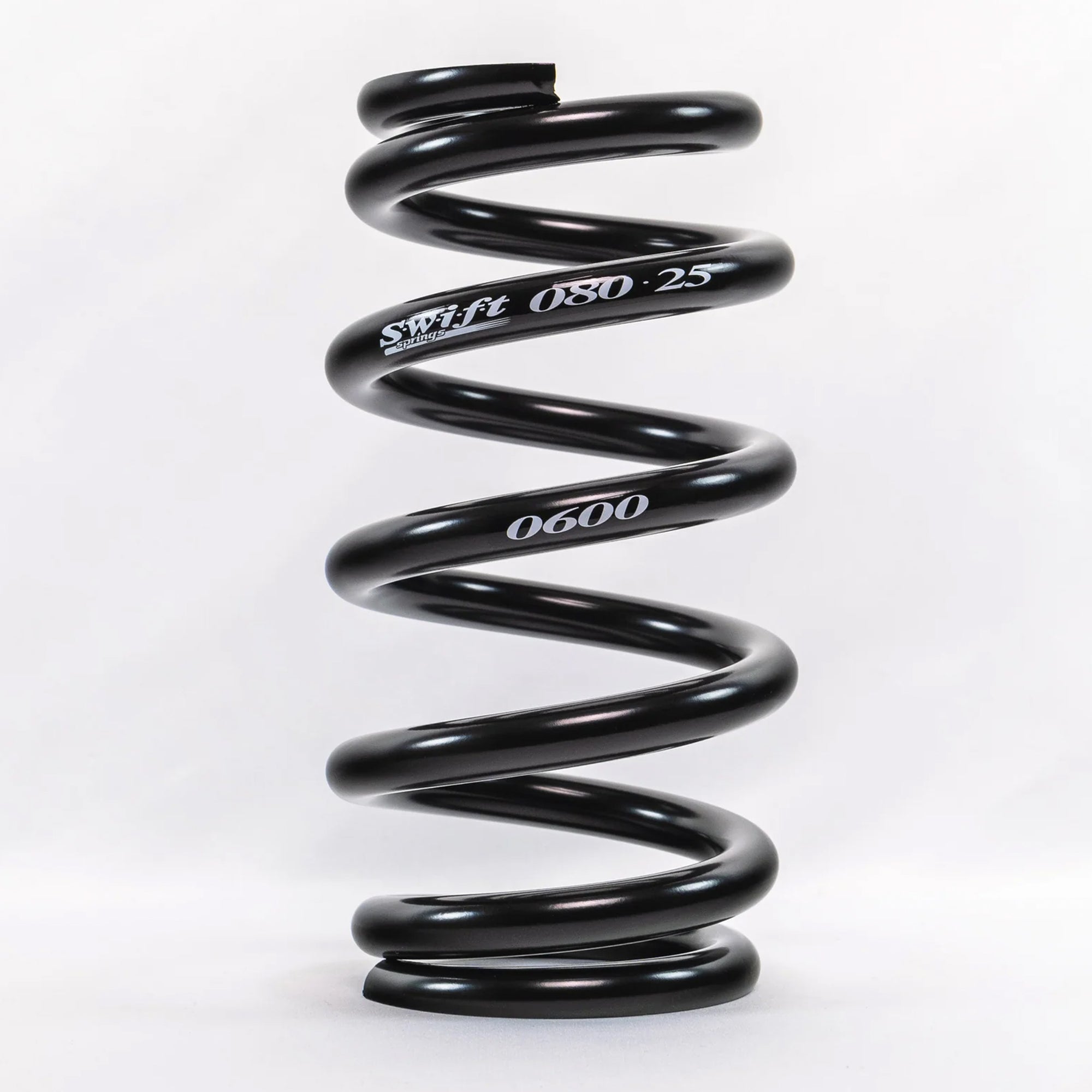 Swift Springs Coil Spring, Coil-Over, 2.5" ID, 8" Length, Steel, Black Powder Coat