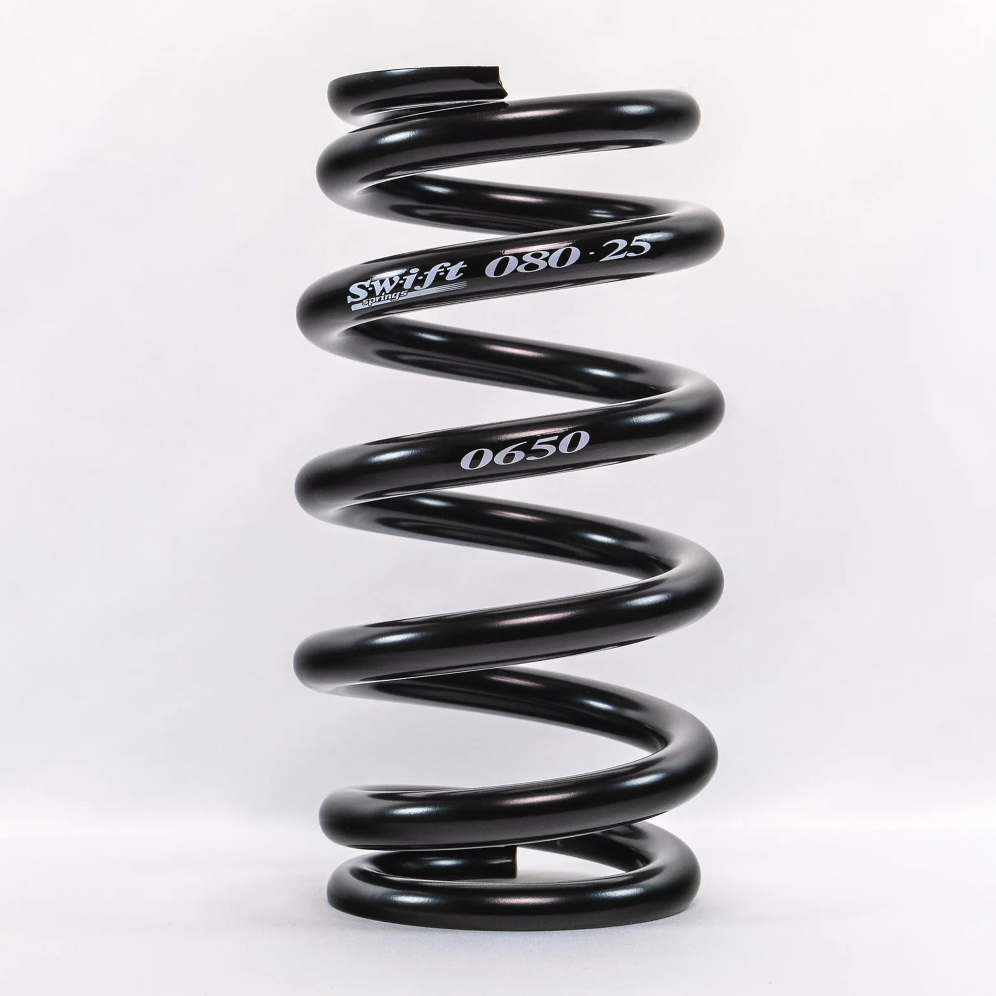 Swift Springs Coil Spring, Coil-Over, 2.5" ID, 8" Length, Steel, Black Powder Coat