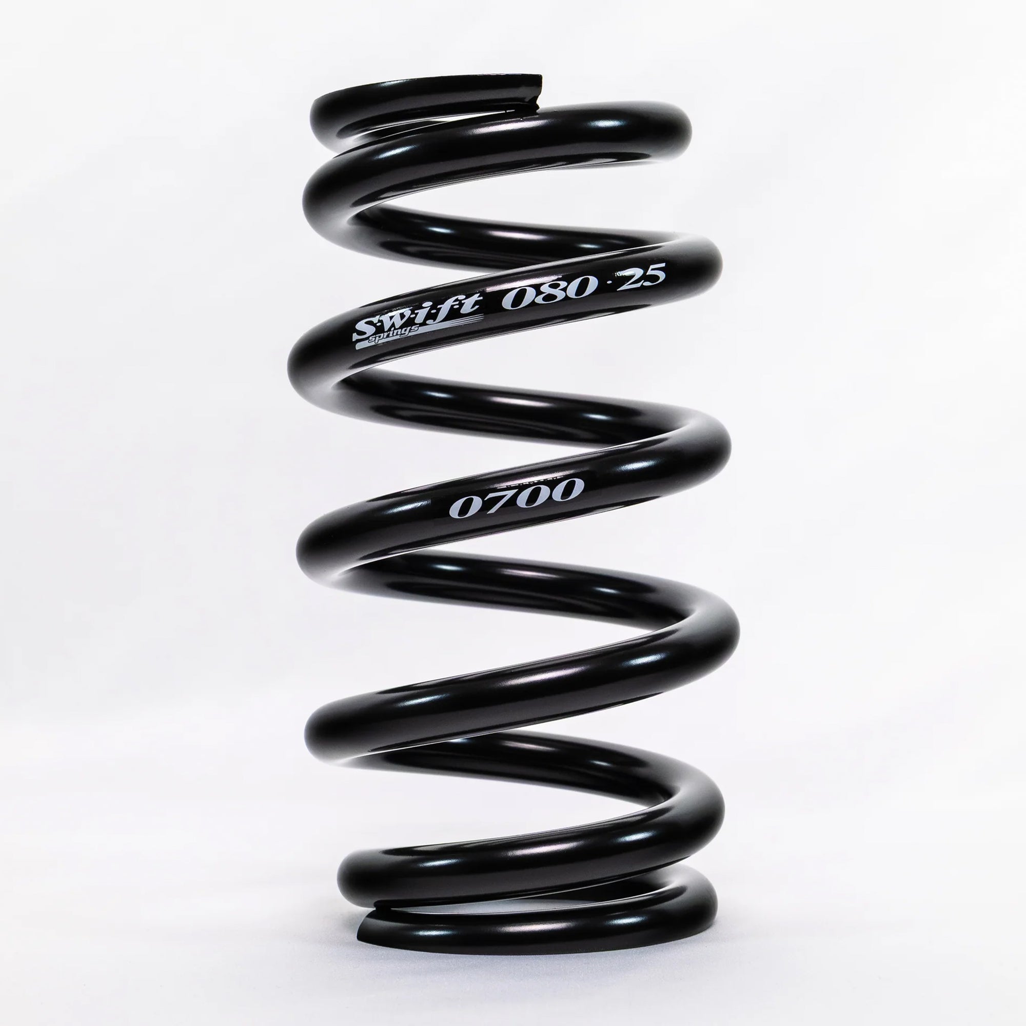 Swift Springs Coil Spring, Coil-Over, 2.5" ID, 8" Length, Steel, Black Powder Coat