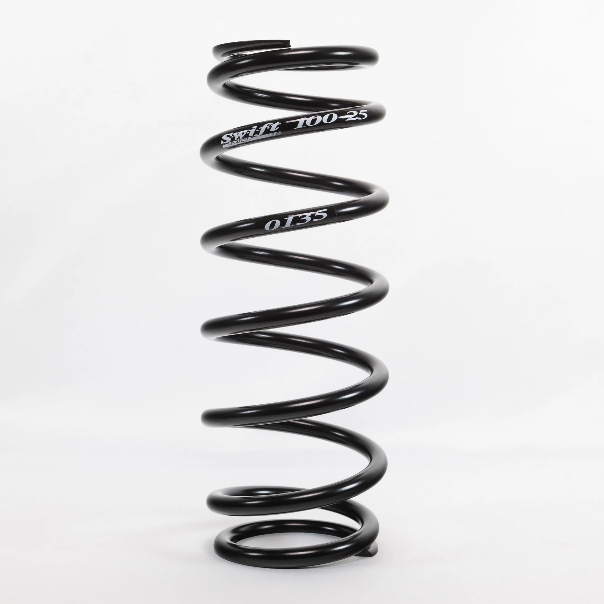 Swift Springs Coil Spring, Coil-Over Barrel, 2.5" ID, 10" Length, Steel, Black Powder Coat
