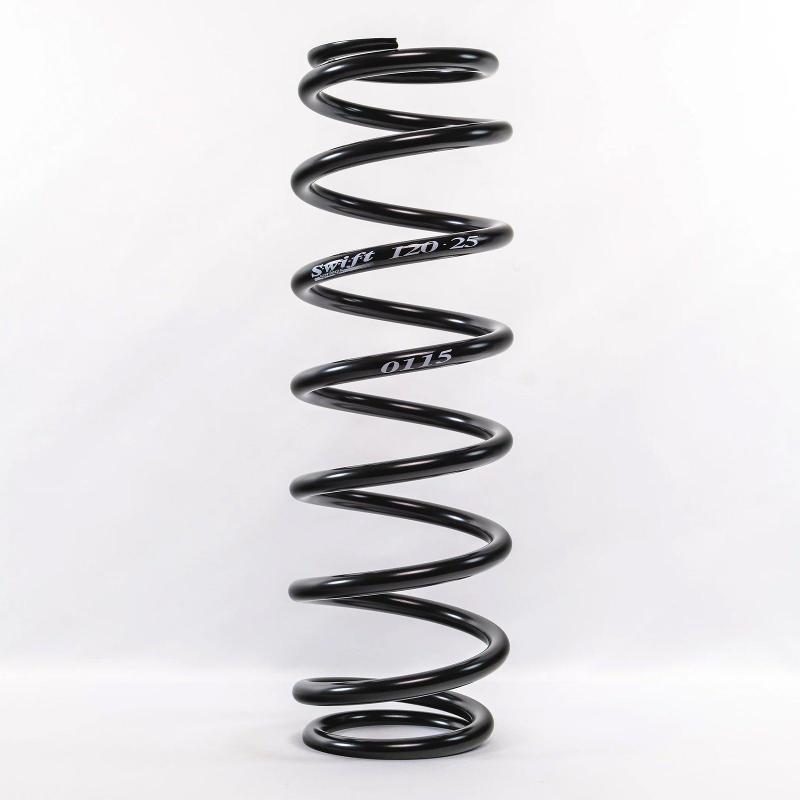 Swift Springs Coil Spring, Coil-Over Barrel, 2.5" ID, 12" Length, Steel, Black Powder Coat