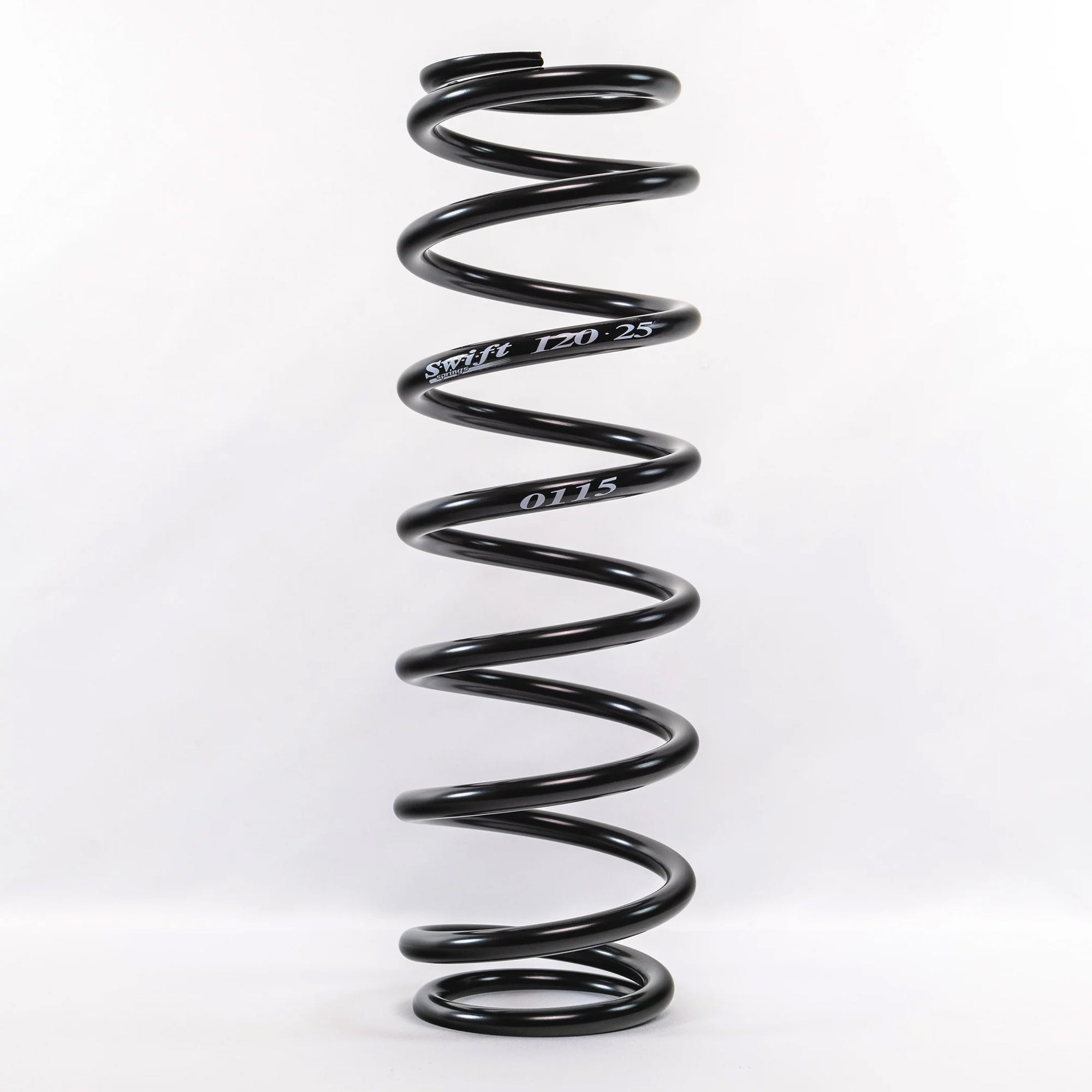 Swift Springs Coil Spring, Coil-Over Barrel, 2.5" ID, 12" Length, Steel, Black Powder Coat